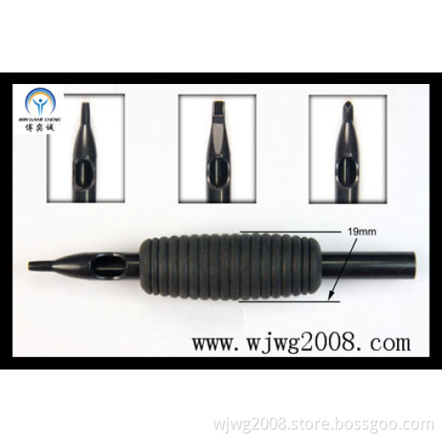 New Disposable 3/4" (19mm) Black Rubber Grips with Black Tip--Thin